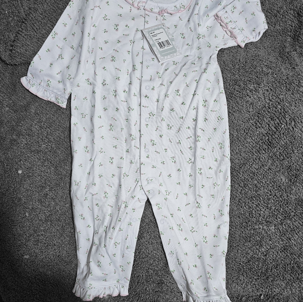KissyKissy Garden Rose pink playsuit sz.12-18mo new with tags